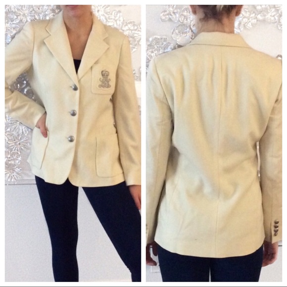 ralph lauren beige blazer